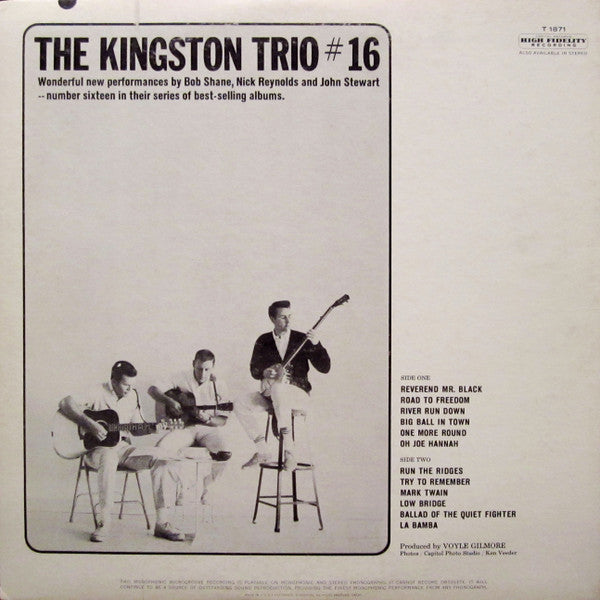 Kingston Trio : The Kingston Trio #16 (LP,Album,Mono)