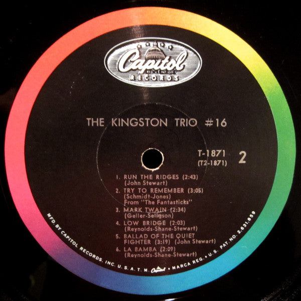 Kingston Trio : The Kingston Trio #16 (LP,Album,Mono)