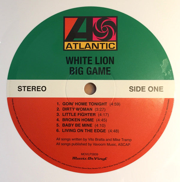 White Lion : Big Game (LP,Album,Limited Edition,Numbered,Reissue)