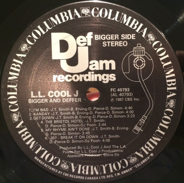 LL Cool J : Bigger And Deffer (LP,Album)