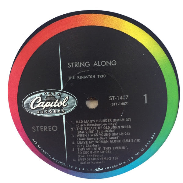 Kingston Trio : String Along (LP,Album,Stereo)