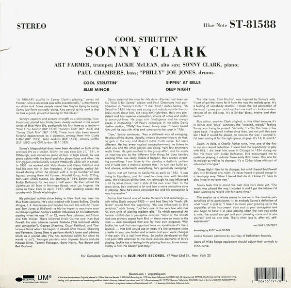 Sonny Clark : Cool Struttin' (LP,Album,Reissue,Stereo)