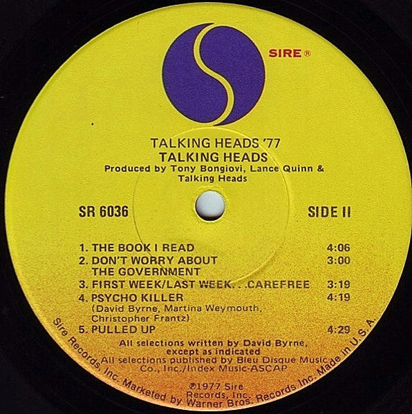 Talking Heads : Talking Heads: 77 (LP,Album)