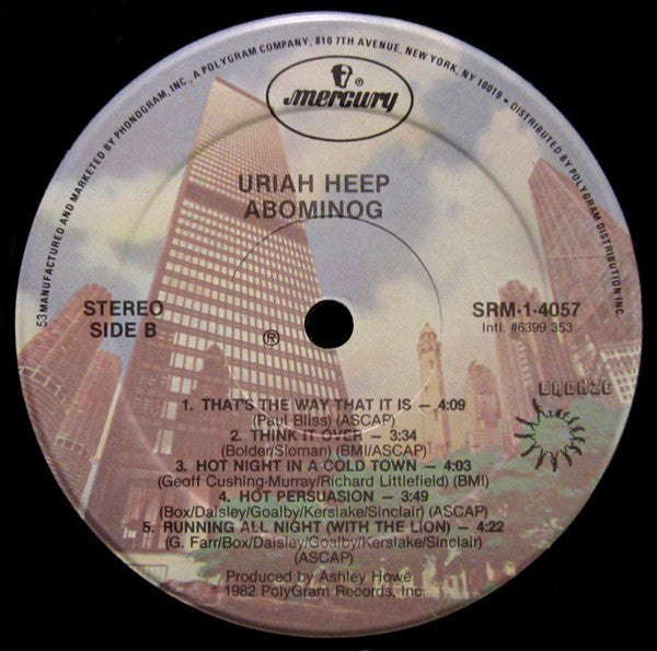 Uriah Heep : Abominog (LP,Album,Stereo)