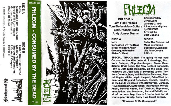 Phlegm (6) : Consumed By The Dead (Reissue)