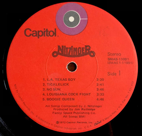John Nitzinger : Nitzinger (LP,Album,Stereo)