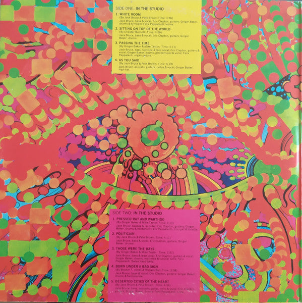 Cream (2) : Wheels Of Fire (LP,Album,Reissue)
