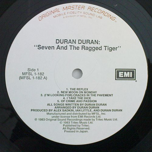Duran Duran : Seven And The Ragged Tiger (LP,Album,Remastered)