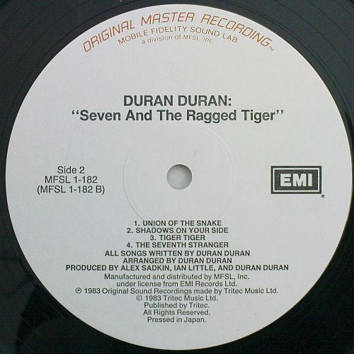 Duran Duran : Seven And The Ragged Tiger (LP,Album,Remastered)