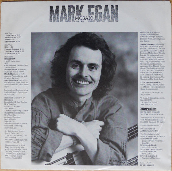Mark Egan : Mosaic (LP,Album)