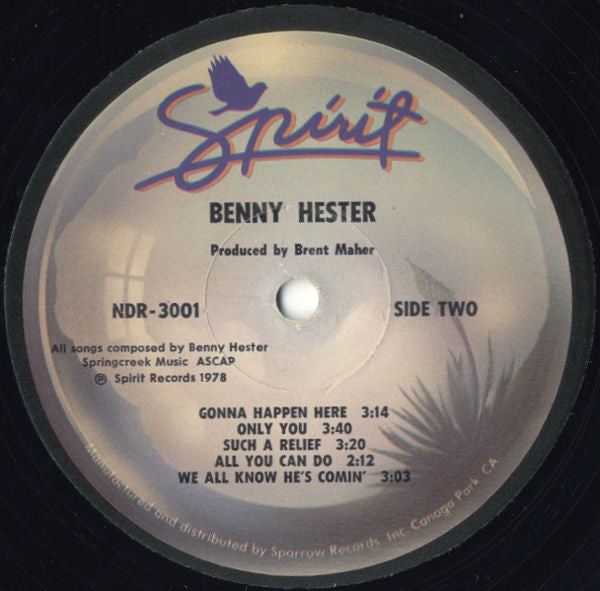 Benny Hester : Benny Hester (LP,Album)