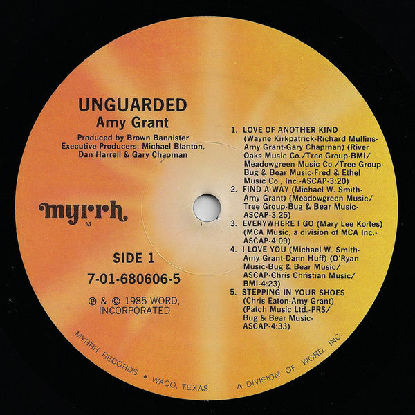 Amy Grant : Unguarded (LP,Album)