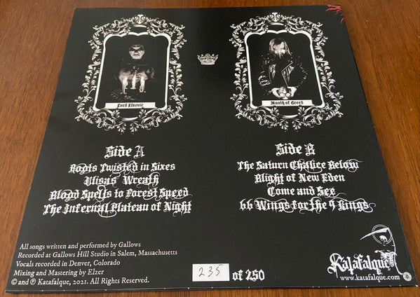 Gallows (5) : 66 Black Wings (LP,Album,Limited Edition,Stereo)