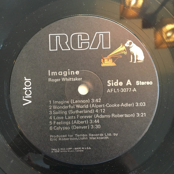 Roger Whittaker : Imagine (LP,Album,Stereo)