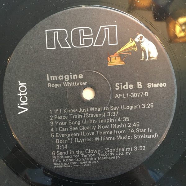 Roger Whittaker : Imagine (LP,Album,Stereo)