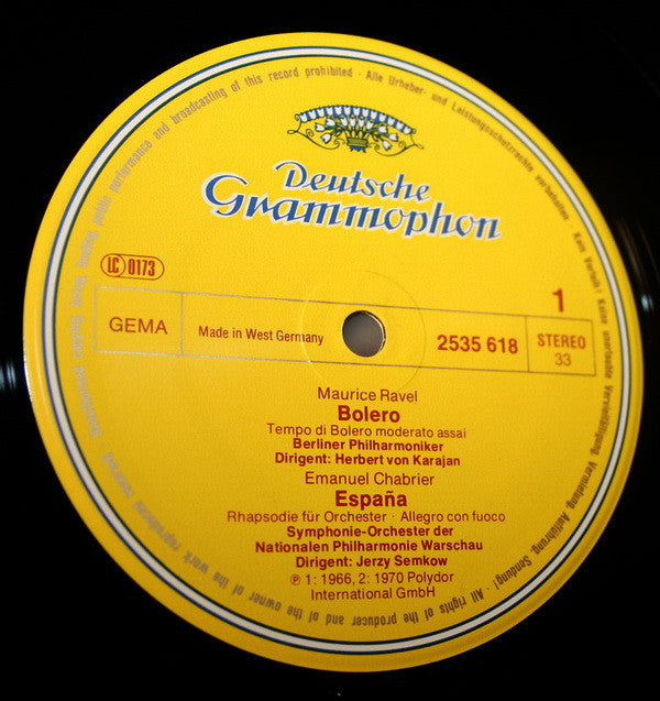 Various : Bolero (Spanische Impressionen) (LP,Compilation,Stereo)