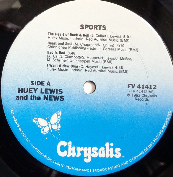 Huey Lewis & The News : Sports (LP,Album)