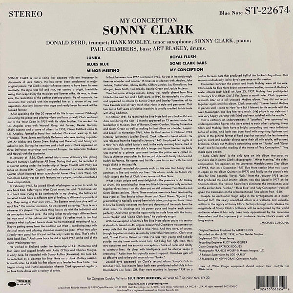 Sonny Clark : My Conception (LP,Album,Reissue,Stereo)