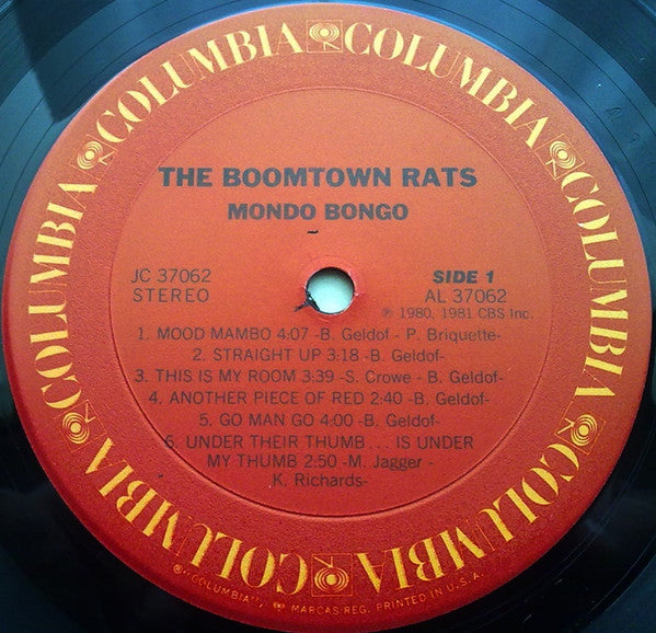 Boomtown Rats, The : Mondo Bongo (LP,Album)