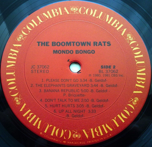 Boomtown Rats, The : Mondo Bongo (LP,Album)