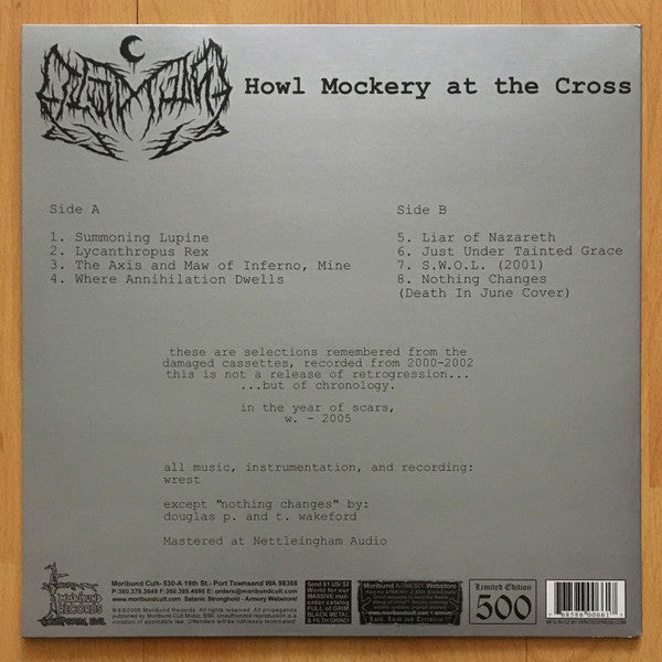Leviathan (5) : Howl Mockery At The Cross (LP,Compilation,Limited Edition)