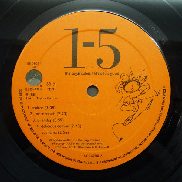 Sugarcubes, The : Life's Too Good (LP,Album)