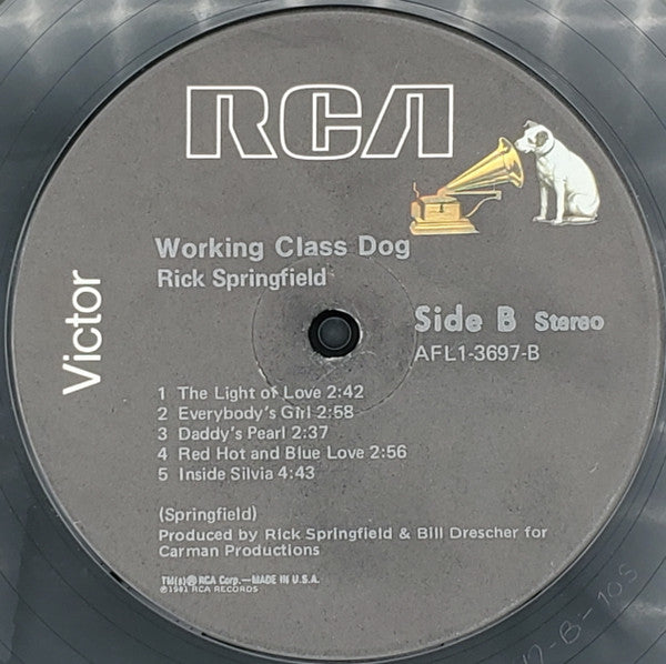 Rick Springfield : Working Class Dog (LP,Album,Stereo)