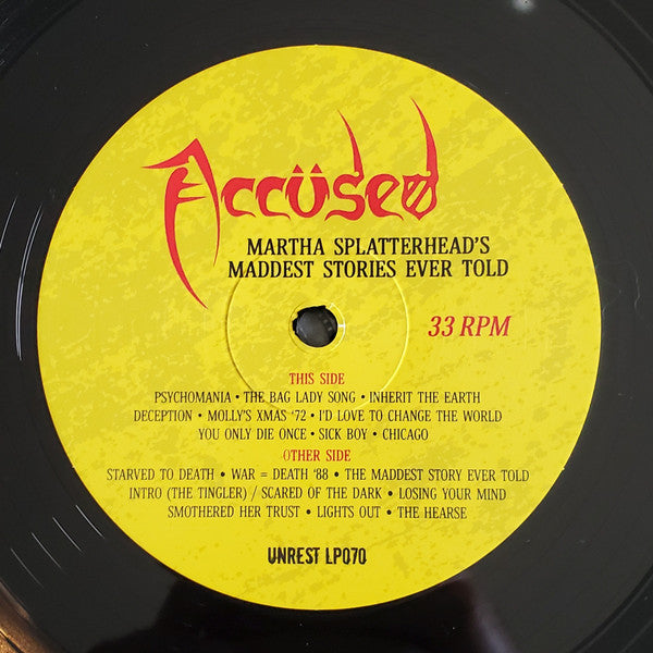 Accüsed, The : Martha Splatterhead's Maddest Stories Ever Told (LP,Album,Reissue,Remastered)