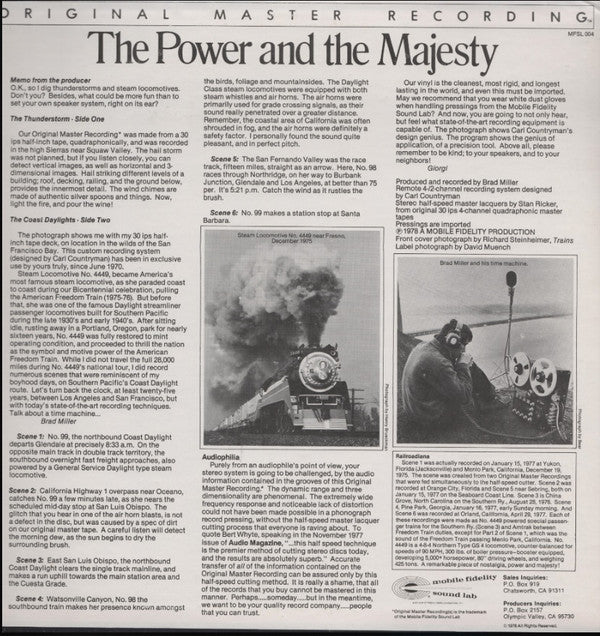 Brad Miller : The Power And The Majesty (LP,Stereo)