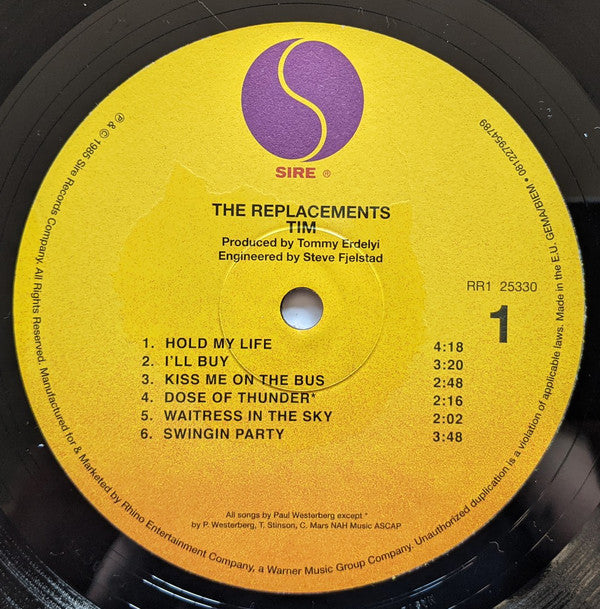 Replacements, The : Tim (LP,Album,Reissue)