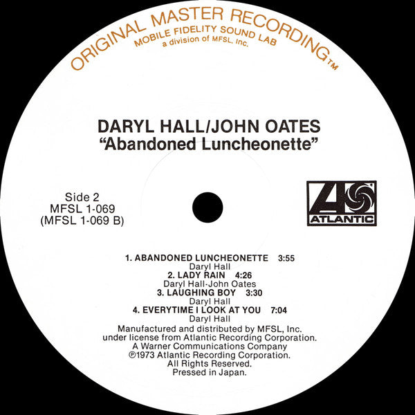 Daryl Hall & John Oates : Abandoned Luncheonette (LP,Album,Reissue,Remastered)