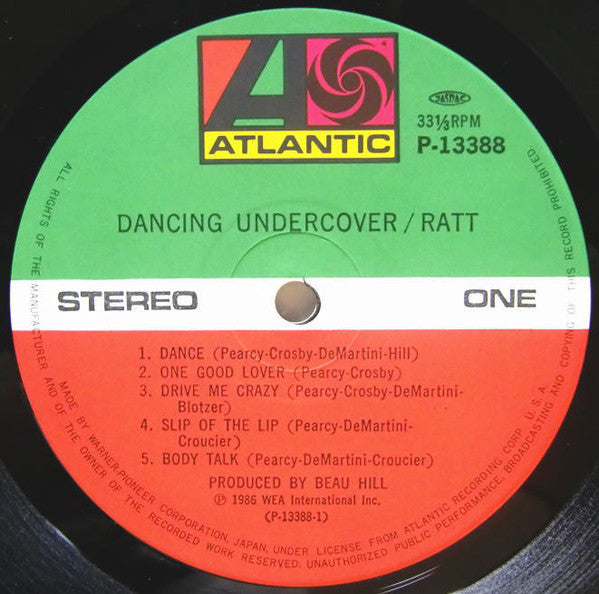 Ratt : Dancing Undercover (LP,Album)