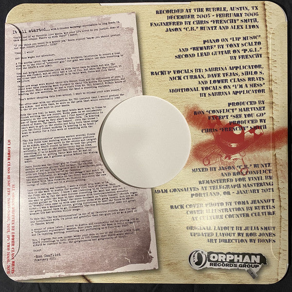 Lower Class Brats : The New Seditionaries (LP,Album,Limited Edition,Reissue)