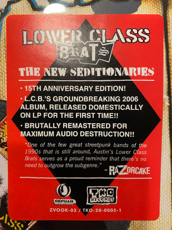 Lower Class Brats : The New Seditionaries (LP,Album,Reissue)