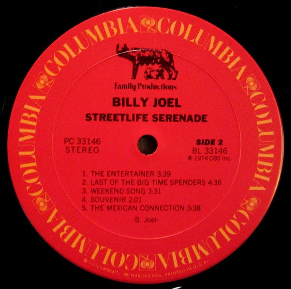 Billy Joel : Streetlife Serenade (LP,Album)