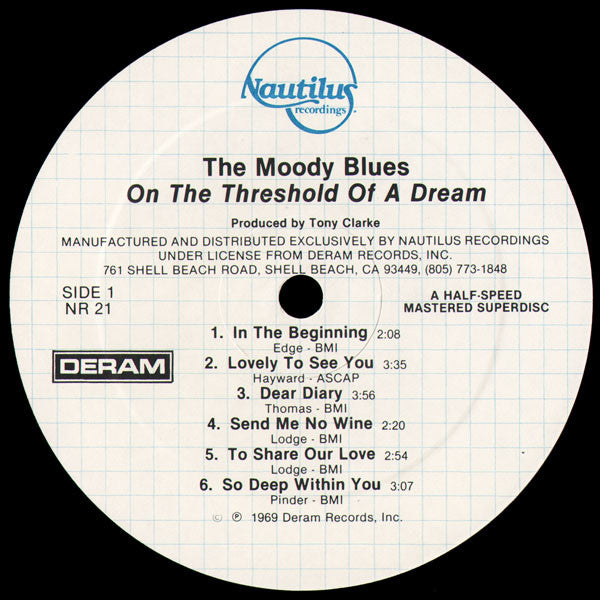 Moody Blues, The : On The Threshold Of A Dream (LP,Album,Reissue)