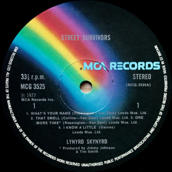 Lynyrd Skynyrd : Street Survivors (LP,Album,Stereo)