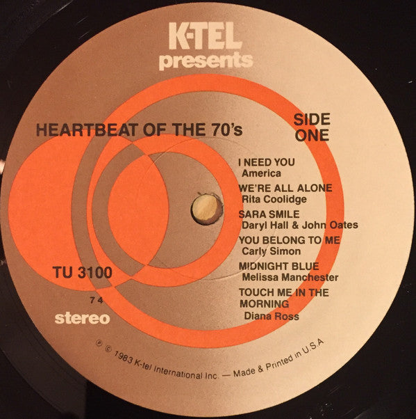 Various : Heartbeat Of The 70's (LP,Compilation)