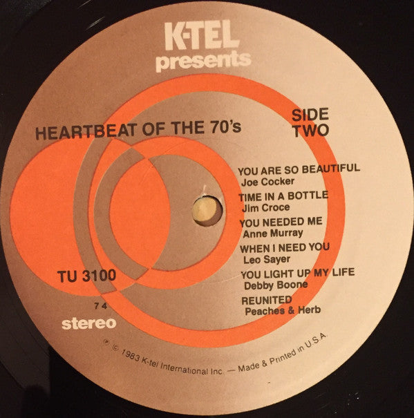 Various : Heartbeat Of The 70's (LP,Compilation)