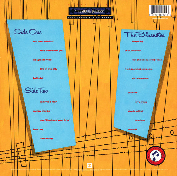 Neil Young & Bluenotes (5), The : This Note's For You (LP,Album)