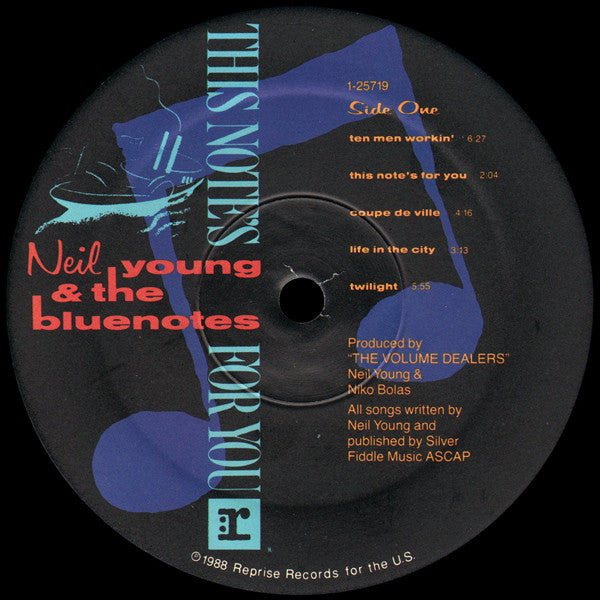 Neil Young & Bluenotes (5), The : This Note's For You (LP,Album)