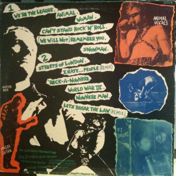 Anti-Nowhere League : We Are...The League (LP,Album)