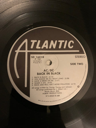 AC/DC : Back In Black (LP,Album)