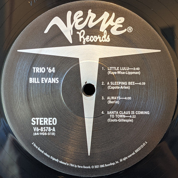 Bill Evans : Trio 64 (LP,Album,Reissue,Stereo)