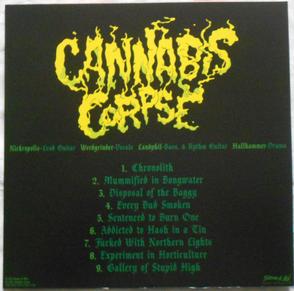Cannabis Corpse : Tube Of The Resinated (LP,Album,Limited Edition,Reissue)