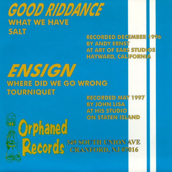 Good Riddance / Ensign : Good Riddance / Ensign (7")