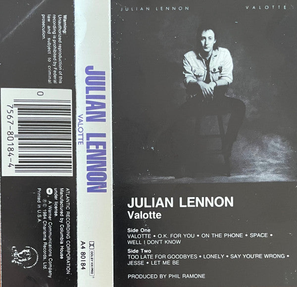 Julian Lennon : Valotte (Album,Club Edition)