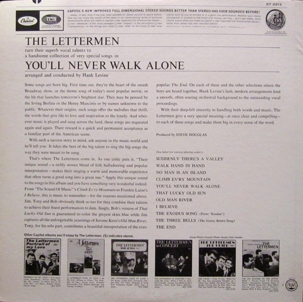 Lettermen, The : You'll Never Walk Alone (LP,Album,Stereo)