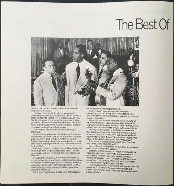 Ink Spots, The : The Best Of The Ink Spots (LP,Compilation,Reissue)