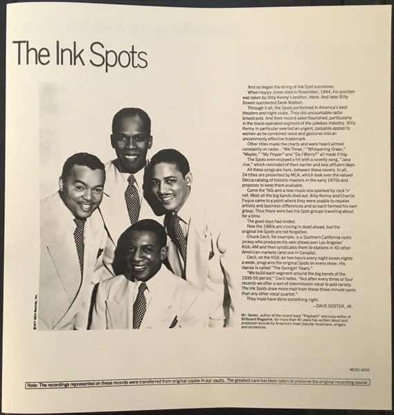 Ink Spots, The : The Best Of The Ink Spots (LP,Compilation,Reissue)